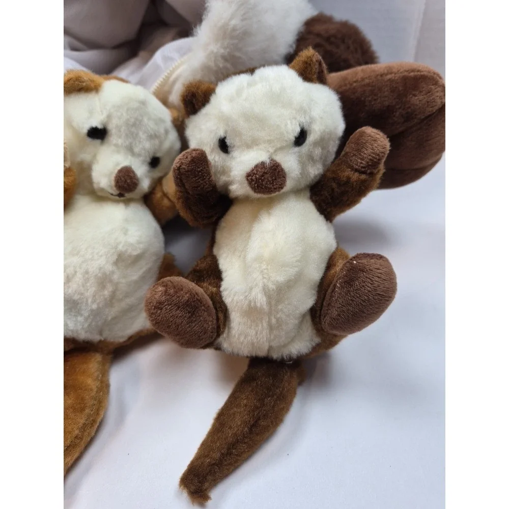 Vintage Sea Otter Plush with 3 Baby Pups Zipper Belly Stuffed Animal‎ Toy 16